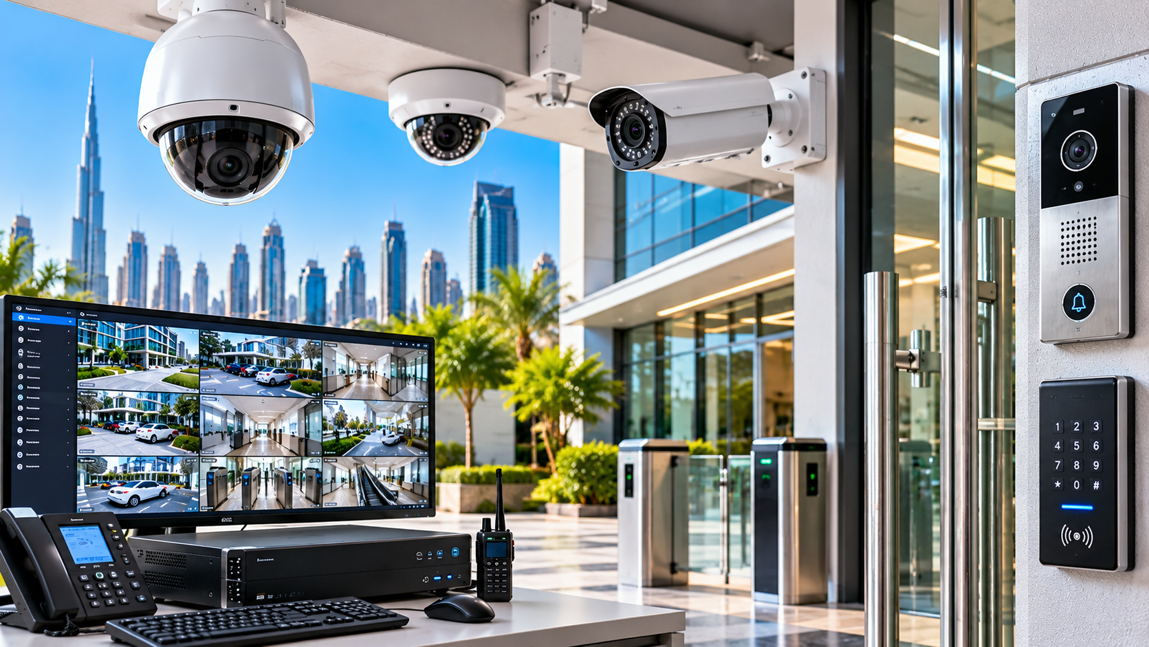 CCTV security camera installation